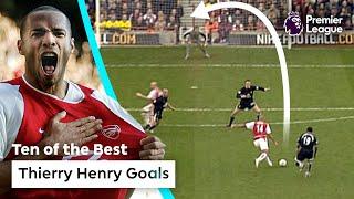 10 AMAZING Arsenal goals scored by Thierry Henry | Premier League