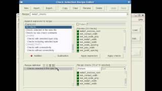 How to select specific rule checks for a Calibre DRC run