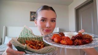 ASMR | eating wingstop *chewy sounds*