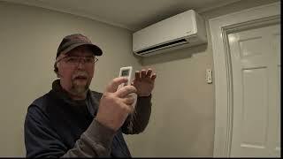 Fujitsu ductless mini split - how to use and features for a new user (Link in description)