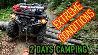 ATV ADVENTURE, camping in extreme conditions, hard terrain, extreme weather conditions