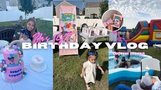 GRWM | Zola's 1st bday VLOG , DIY custom birthday decor