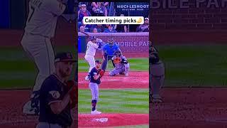 Catcher timing picks! ️ #baseballszn #baseball #mlb #sports #sportsball #catcher