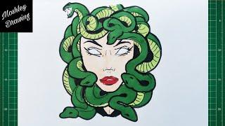 How to Draw Head of Medusa