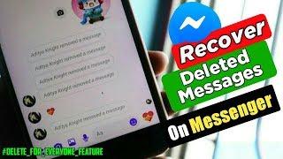 How To Recover Messenger Deleted Messages | Read Messenger Deleted Messege | Aditya Knight