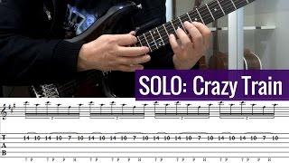 Ozzy Osbourne - Crazy Train - Solo [Cover + Tablatura]