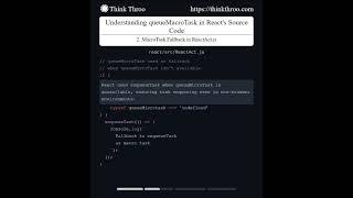 Understanding queueMacroTask in React's Source Code