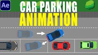 2D Car Parking Animation | After Effects Tutorial