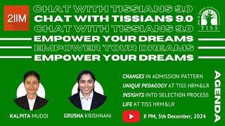 TISS CAT 24 HRM & LR Program | Chat with TISSians | Admissions, Selection Process & More | 2IIM