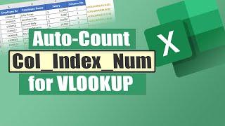 How to Count Columns in Excel Automatically for VLOOKUP | Excelgraduate