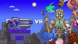 Celebration MK2 vs All Bosses | Terraria 1.4 (Normal Mode)