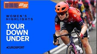 WHAT A WAY TO START THE SEASON! | Stage 1 Santos Tour Down Under 2025 | Women's Race Highlights 