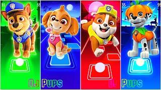 PAW Patrol - Chase  Skye  Rubble  Marshall  Tiles Hop EDM Rush