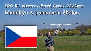 EPO RC elektro-větroň Arcus 2222mm - Manekýn s pomocnou školou