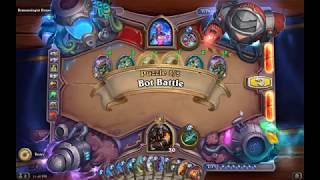 Solution Puzzle Lab Board Clear: Bot Battle - Demonologist Draan (5/5), Hearthstone Boomsday