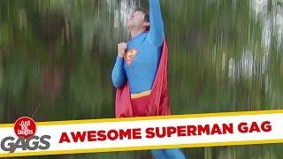 Flying Superman Prank!