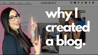 why I created a blog & website tour