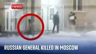 Footage captures 'assassinated' Russian general moments before blast in Moscow