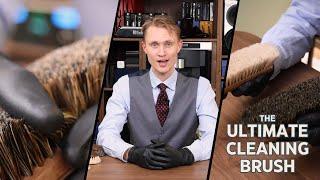 The Ultimate Cleaning Shoe Brush - Wild Boar Bristles from Paul Brunngard