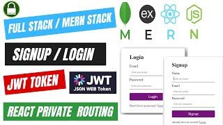 Complete Login/Signup MERN Stack | Mongo, Express, React and Node Authentication with Deployment