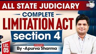 THE LIMITATION ACT, 1963 | SECTION 4 | MASTER CLASSES FOR MAINS EXMS | ALL JUDICIARY STATES