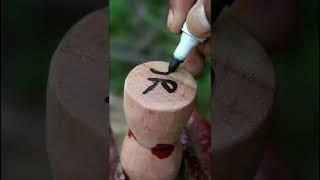 How to make wooden YOYO ,Easy to make- children toy#shorts