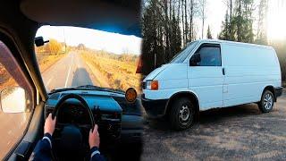 Volkswagen Transporter T4 1.9   POV Test от первого лица / test drive from the first person