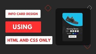 Animated Info Card Design with HTML & CSS