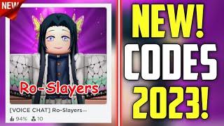 FUTURE CODES!! | *NEW* ROBLOX (VOICE CHAT) RO-SLAYERS CODES 2023! (ALPHA)