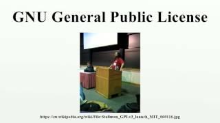 GNU General Public License