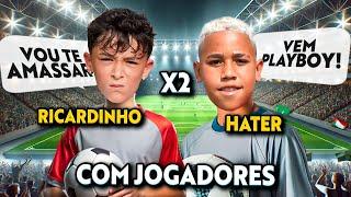 RICARDINHO vs HATER!! (COM DUAS LENDAS DO FUTEBOL) - DESAFIO SURPRESA