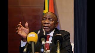 In conversation with President Cyril Ramaphosa with various members of media