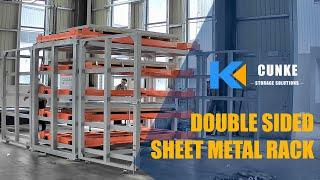 Sheet Metal Storage Solutions - CK DOUBLE SIDED SHEET METAL RACK