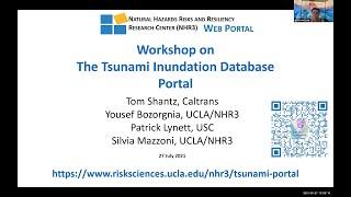 NHR3 Tsunami Inundation Database Portal Workshop, July 2021