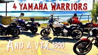 4 Yamaha Warrior 1700's and a VTX Cruising