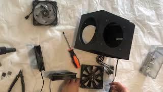 Custom fan box designed and built from spare PC parts!