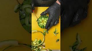 How to carve fruit vary fast and beautiful #fruitcarvingdesign #fruitdecoration #trendingshortsvideo