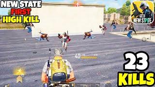 First PUBG NEW STATE Highest Kill Gameplay *RECORD* • (23 KILLS) • PUBG NEW STATE