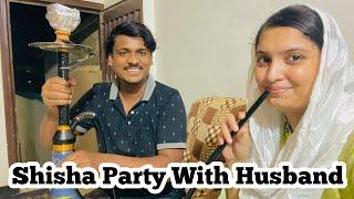 Husband Ky Sath Shisha Party At Home // Pizza Fries Bhi Bnay