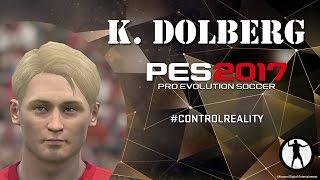 PES 2017 Face Build Kasper Dolberg (Ajax Amsterdam)