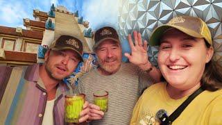 BRYAN CRANSTON & AARON PAUL IN DISNEY WORLD- Epcot & Disney Springs