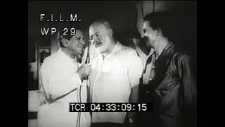 Hemingway Receives Nobel Prize 1954