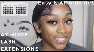 AMAZON FINDS: BEGINNERS DIY LASH EXTENSIONS: How to layer lash clusters Ft. Beyelian Lash Clusters