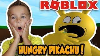 EATEN BY A VERY HUNGRY GIANT PIKACHU in ROBLOX!