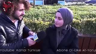 Sokak Röportajı Yapan Bir Youtube Kanalı Muhabirinin Rahatsız Ettiği Başörtülü Kız! 