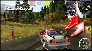 Nissan Skyline R34 GTR ? Rush Rally 3 / Thrustmaster Wheel + Handbrake + Shifter gameplay