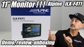 Alpine iLX-F411 Halo 11. 11" Monitor Radio w Apple Car Play/ Android Auto. Review, demo & unboxing.