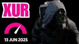 Where is XUR Today Destiny 1 D1 XUR Location and Official Inventory and Loot 13 Jun 2025, Jun/13/25