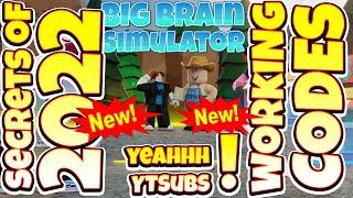 NEW CODES Big Brain Simulator By Fluid Games, Roblox GAME, ALL SECRET CODES, ALL WORKING CODES