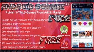 HTML5 Game + Reward  Coins  App Source Code | Android Studio free